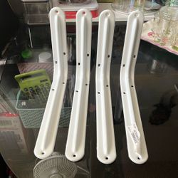 Soporte De Estante Blanco Magnum, de 30.4 cm 12 in Nuevos