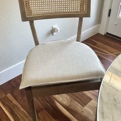 Rattan Dining Chairs, 2 