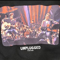 45$ 0B0 NIRVANA “UNPLUGGED” 1993 HOODIE “BRAND NEW w/Tag