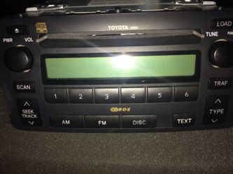 2008 Corolla radio