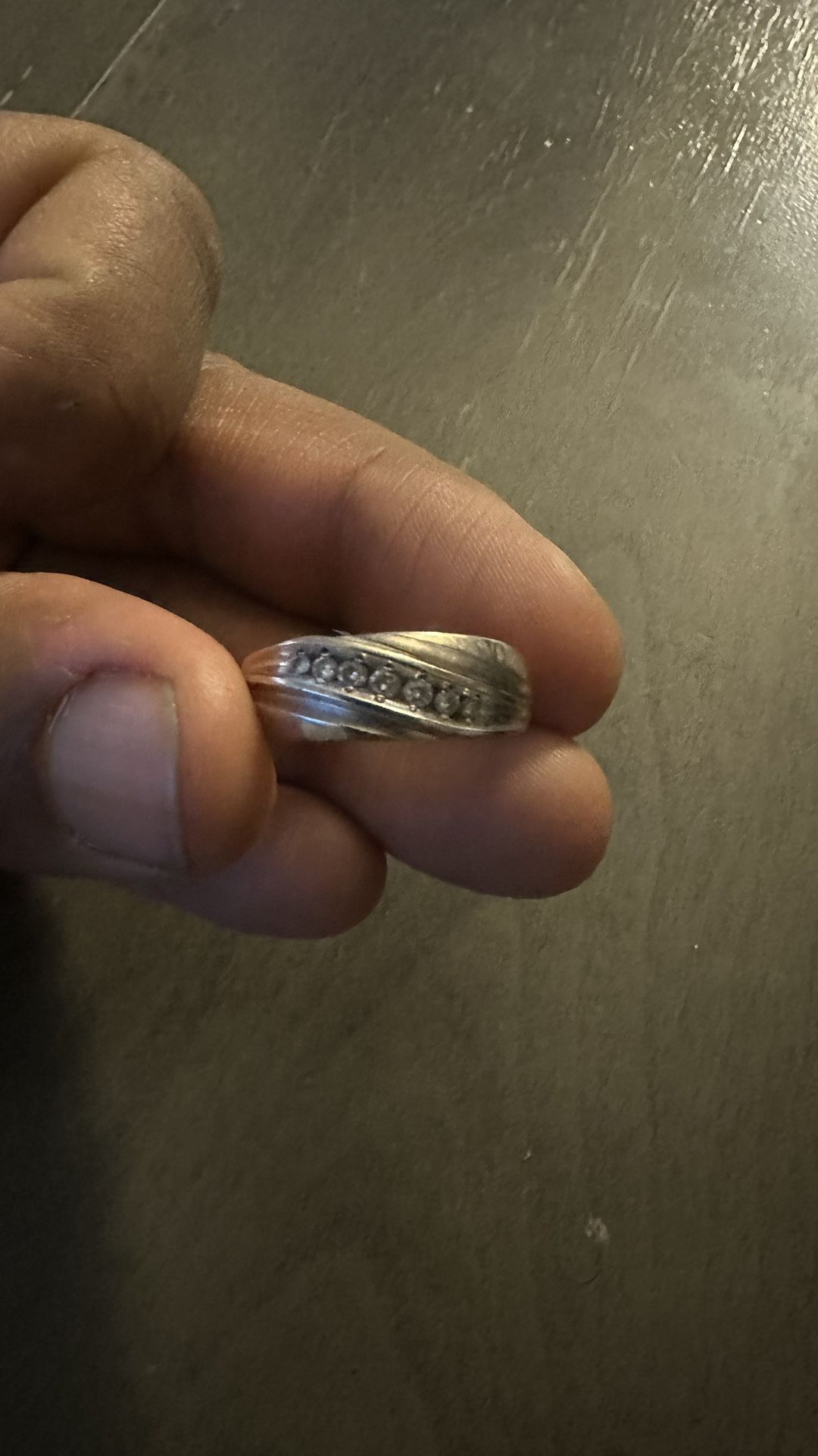 White Gold 10K 1 carat mens ring size 12 for Sale in Chicago, IL OfferUp