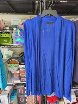 Ladies royal blue cardigan. Sz Med