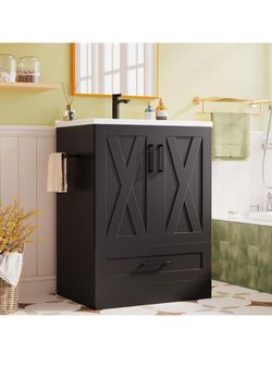 Bathroom vanity with sink