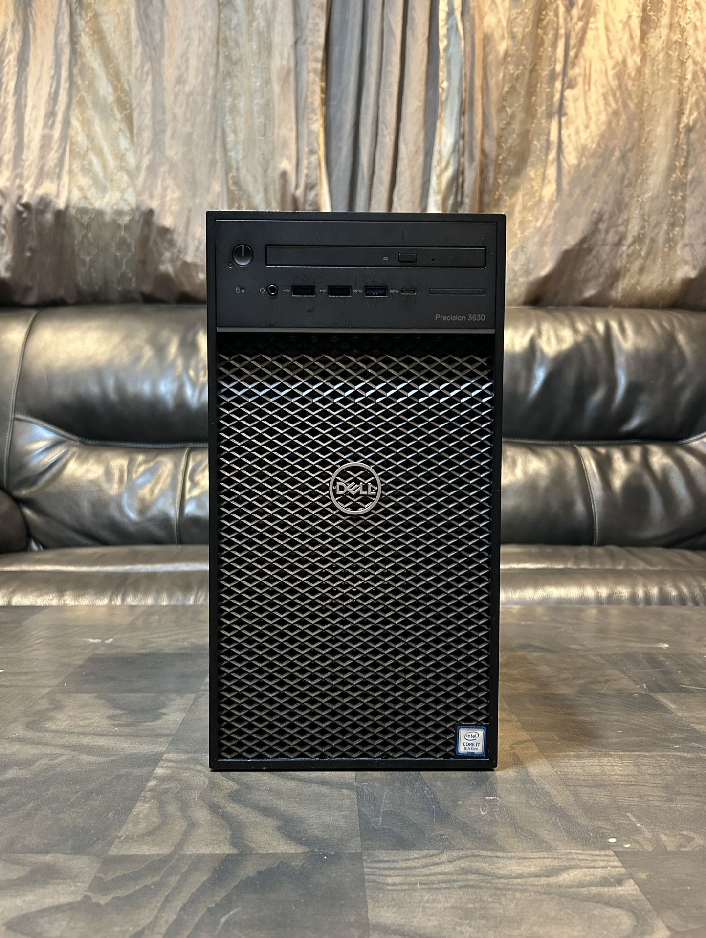 DELL Precision 3630 Core i7 8th gen. 32GB RAM 512GB SSD 2GB GPU 3 monitor support Windows 11 desktop computer