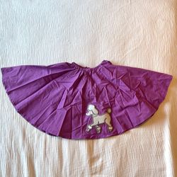 Girls Purple Poodle Skirt Halloween costume