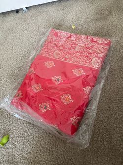 NEW Indian silk Saree Red