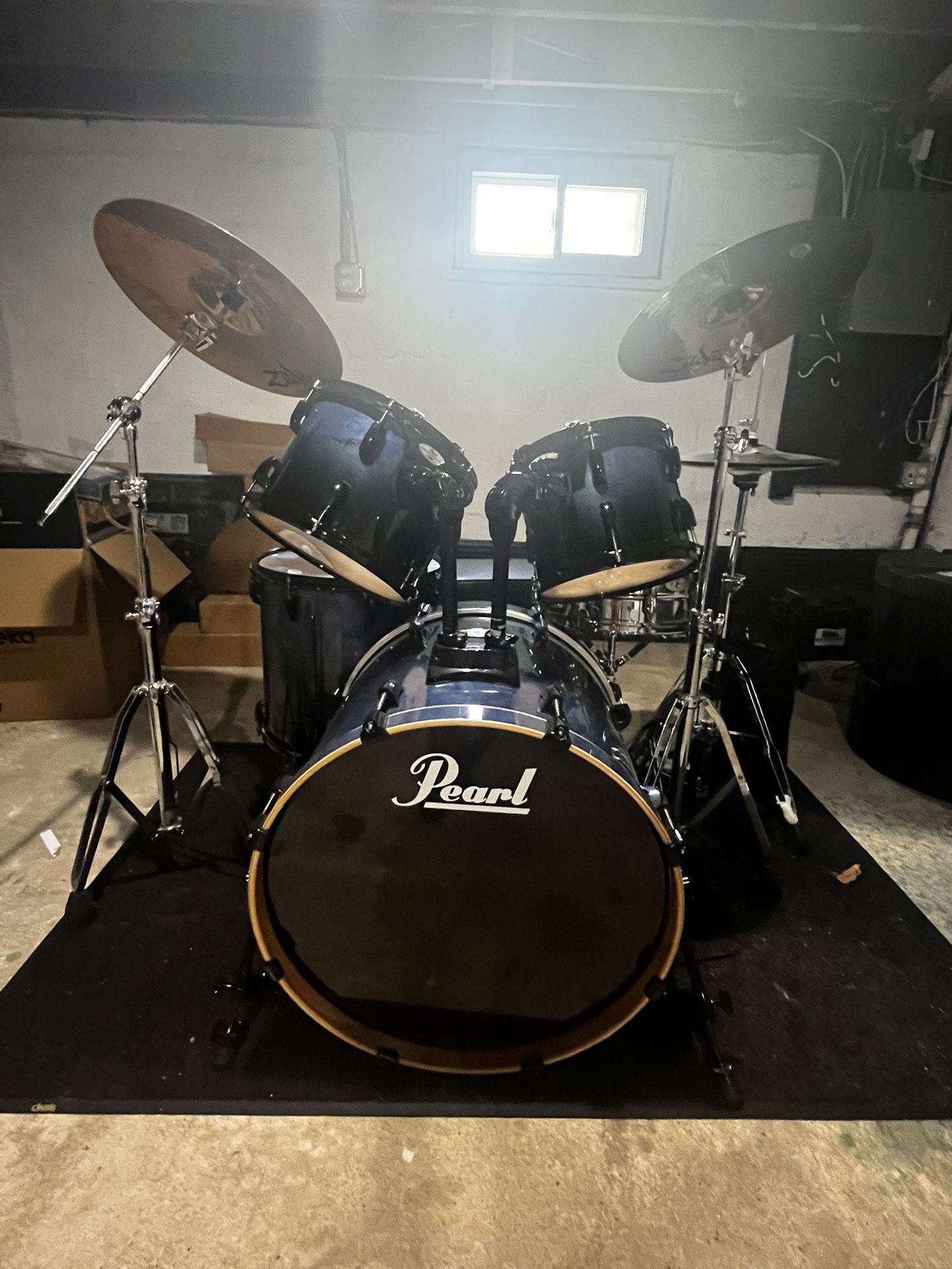 Rare Pearl Vision SST Birch Drum Kit, everything Included