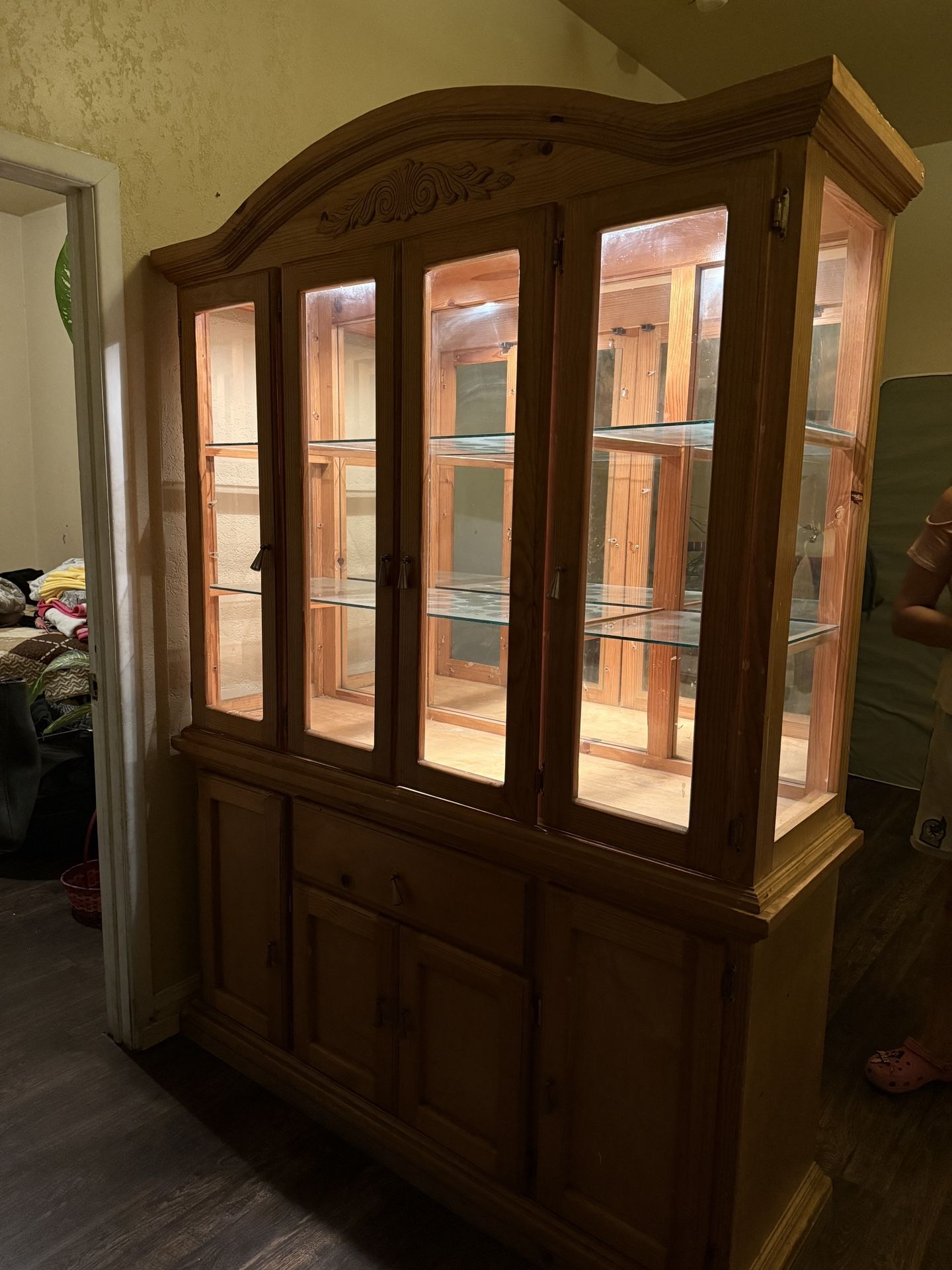 Wooden China Cabinet