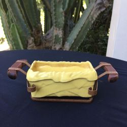 California Vintage Pottery * McCoy * Dish With Copper Stand