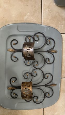 Hope & Joy Candle / Flower Pot Holder (Metal)