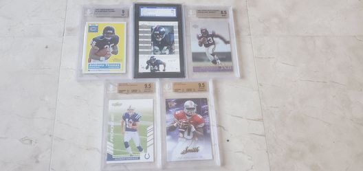 Graded NFL Football Cards Lot of 5