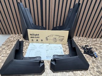Brand New Nilight Mud Flaps Splash Guards for Tesla Cybertruck 2023 2024 2025 2026 No Drilling Precision Fit Exterior Accessories Heavy-Duty SKU541