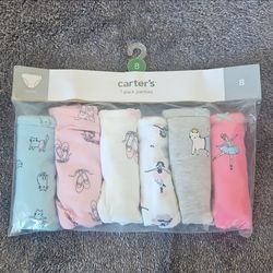 Carter's size 8 girls undies