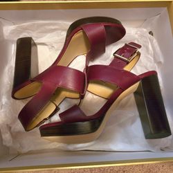 Leather MIchael Kors Heels 