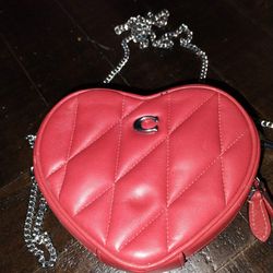 Coach Heart Red Bag