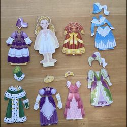 Melissa & Doug Wooden Magnetic Dress-Up Princess