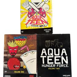 AQUA TEEN HUNGER FORCE lot of 3 DVD seasons Vol 1 2 3 Collection NSFW Animated