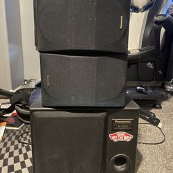 Panasonic Subwoofer System W/ 2 Speakers