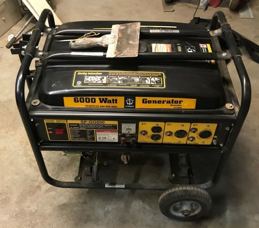 Steele SPGG-600N 6000w watt portable generator