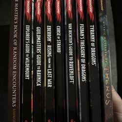 Dungeons And Dragons D&D 5e Ttrpg Book Collection 