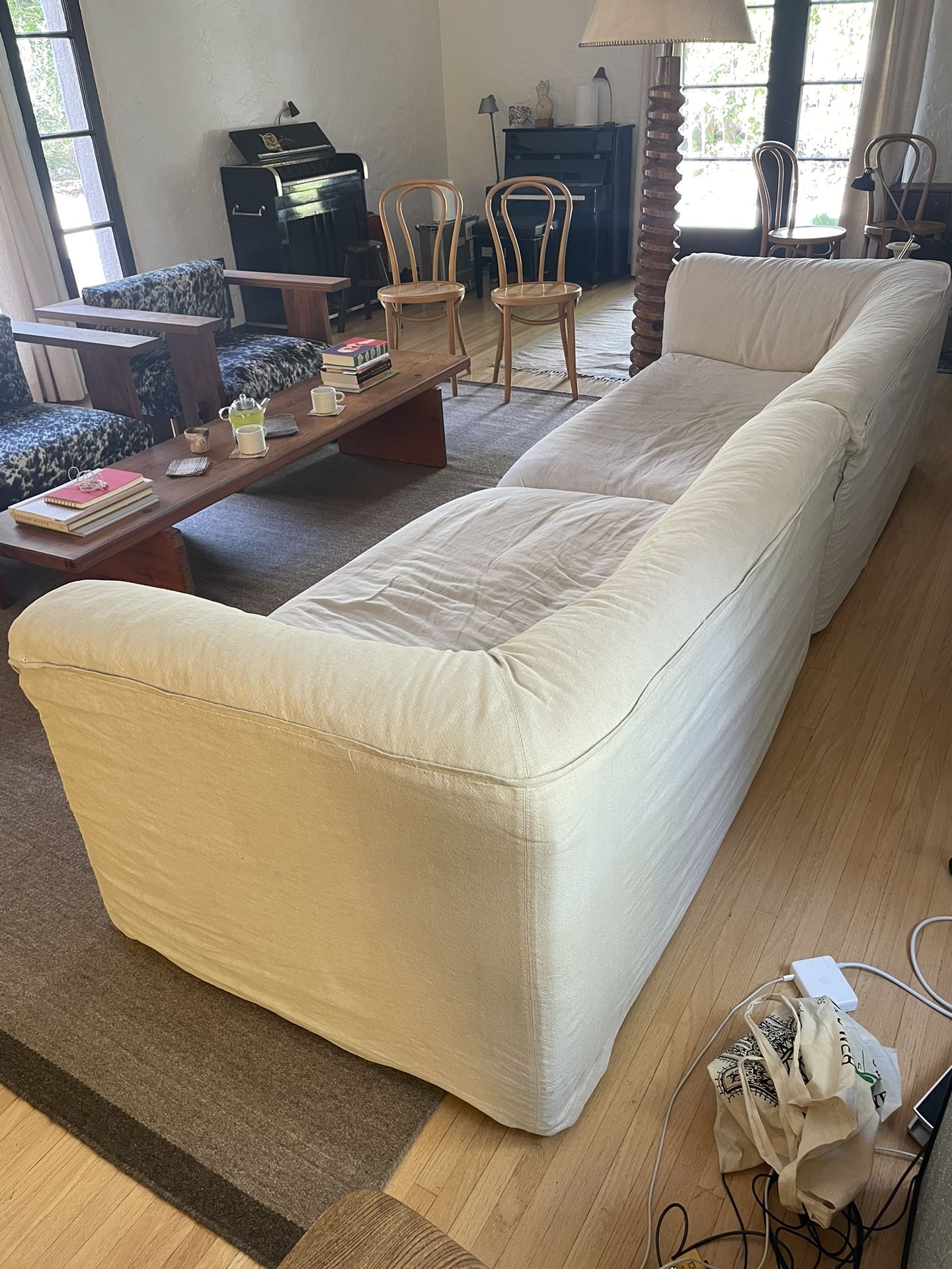 10ft Linen Sofa By HD Buttercup