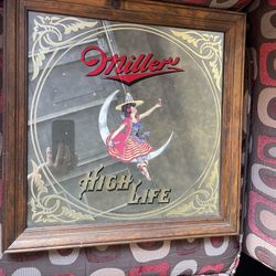 Vintage 80’s Miller Mirror $100