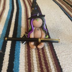 Ceramic Witch Theme Pen Holders!