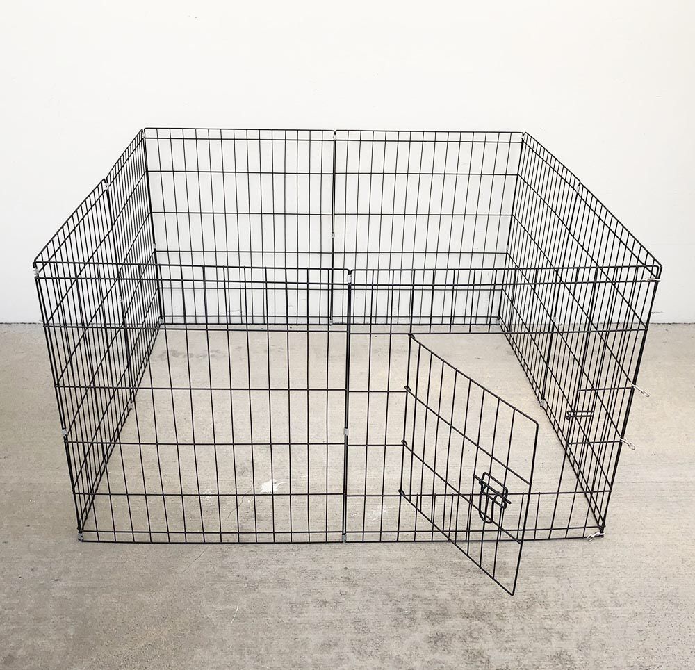 New $30 Foldable 24” Tall x 24” Wide x 8-Panel Pet Playpen Dog Crate Metal Fence Exercise Cage 