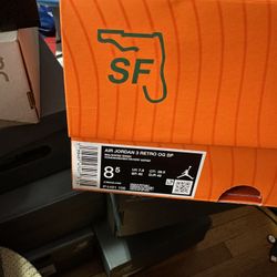 Jordan 3 Solefly Size 8.5