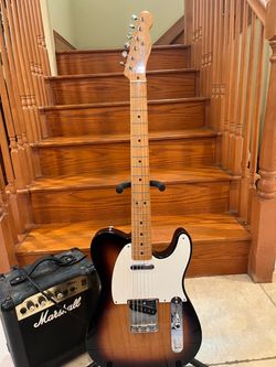 Fender Classic 50s Telecaster w/ Marshall Amp