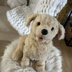 Joy For All Ageless Golden Retriever Realistic Stuffed Animal Live Pet 