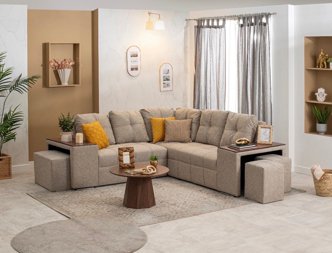 Beige Sofa