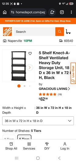 5 tier shelf