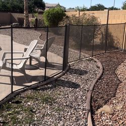 Black Mesh Pool Fence