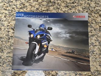 2013 Yamaha R1  Motorsports Brochure.  