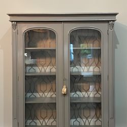 Tall Rehabbed antique Display Case 