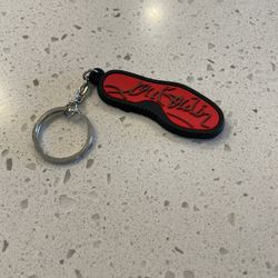 Red bottoms key chain