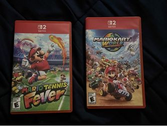 Mario Kart World & Mario Tennis
