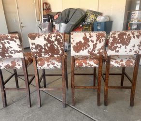 Cowhide Barstools