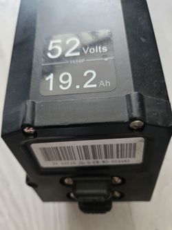 Juiced 52 volt 19.2 amp battery