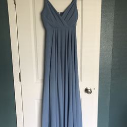 Lulu’s Dusty Blue Bridesmaid Dress Size S