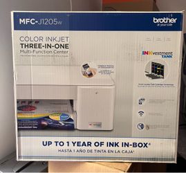 New Brother MFC-J1205w INKvestment Wireless Color All-In-One Supertank Printer