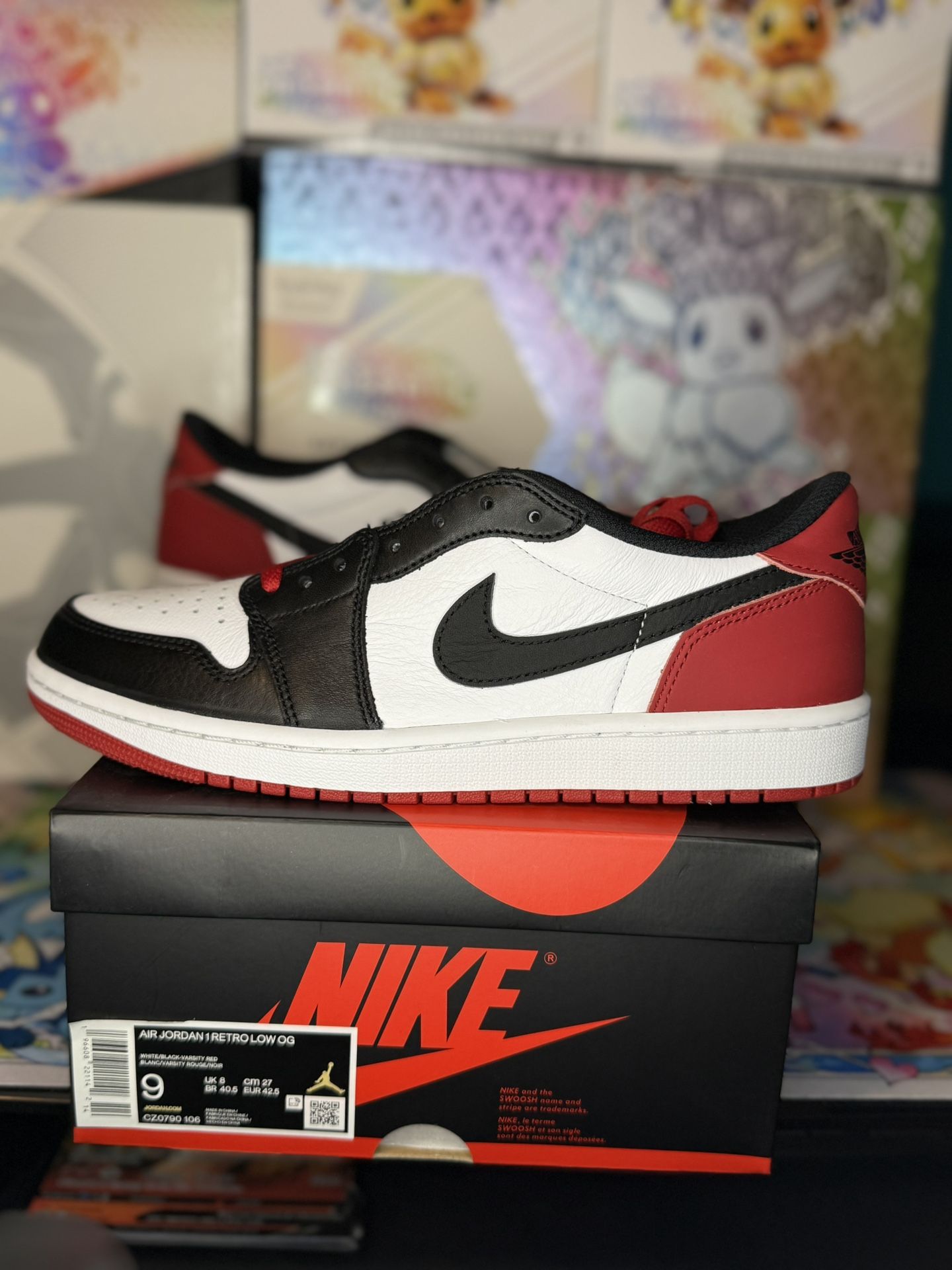 NIKE AIR JORDAN 1 BLACK TOE
