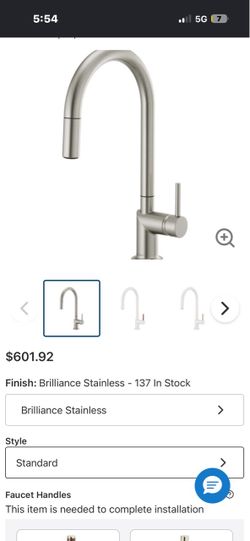 Litze Single Handle Arc Spout Pull Down Kitchen Faucet with Knurled Handle