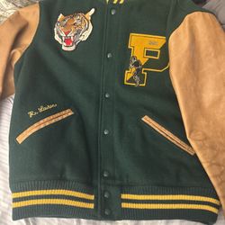 Ralph Lauren Tiger Head Varsity Jacket Size Xxl