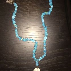 Southwestern turquoise and sterling silver necklace