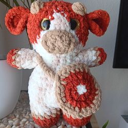 Crochet Pumpkin Pie Cow 🐮 