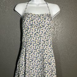 Blue/white Floral Dress