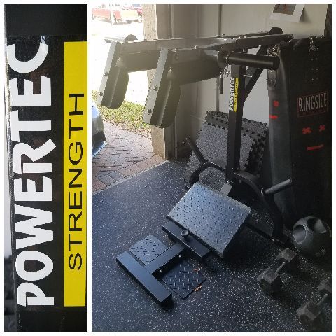Powertec Leverage Squat / Calf Machine. Gym / weights
