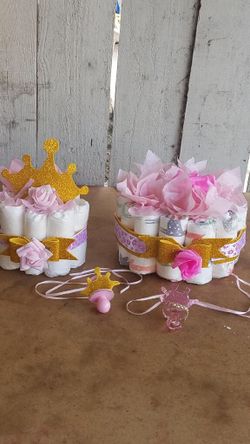 Girl Baby shower center pieces